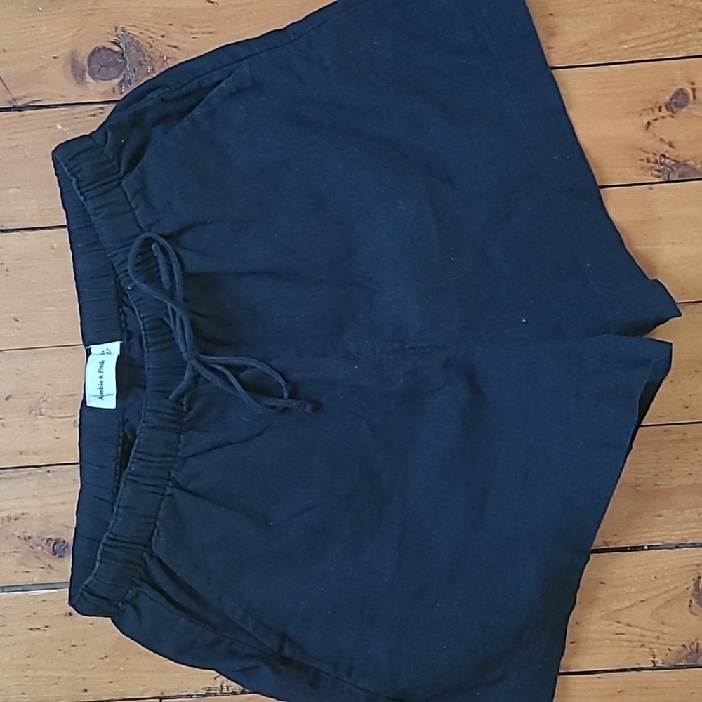High waisted linen shorts